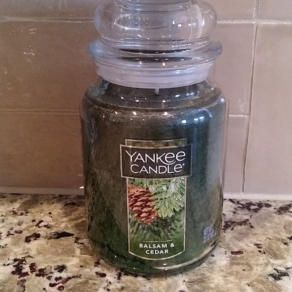 Yankee Candle Accents Yankee Candle Balsam Cedar Large 22oz Jar New